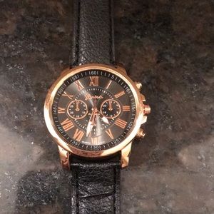 Black Geneva Watch